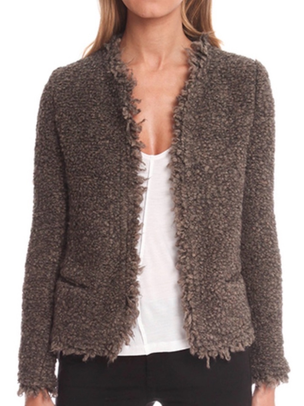 IRO Coffey open jacket boucle style